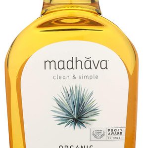 Madhava Bio hellblauer Agavennektar, natürlicher Süßstoff, 23,5 Unzen