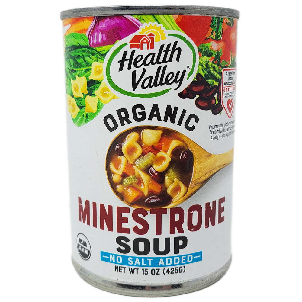 Health Valley Minestrone Kein Salz hinzugefügt Soup-15 Oz