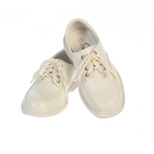 David-Kleiderschuhe für Jungen, elfenbeinfarben, matt, Schnürverschluss, Größe 7, Kleinkind-6, Kinder