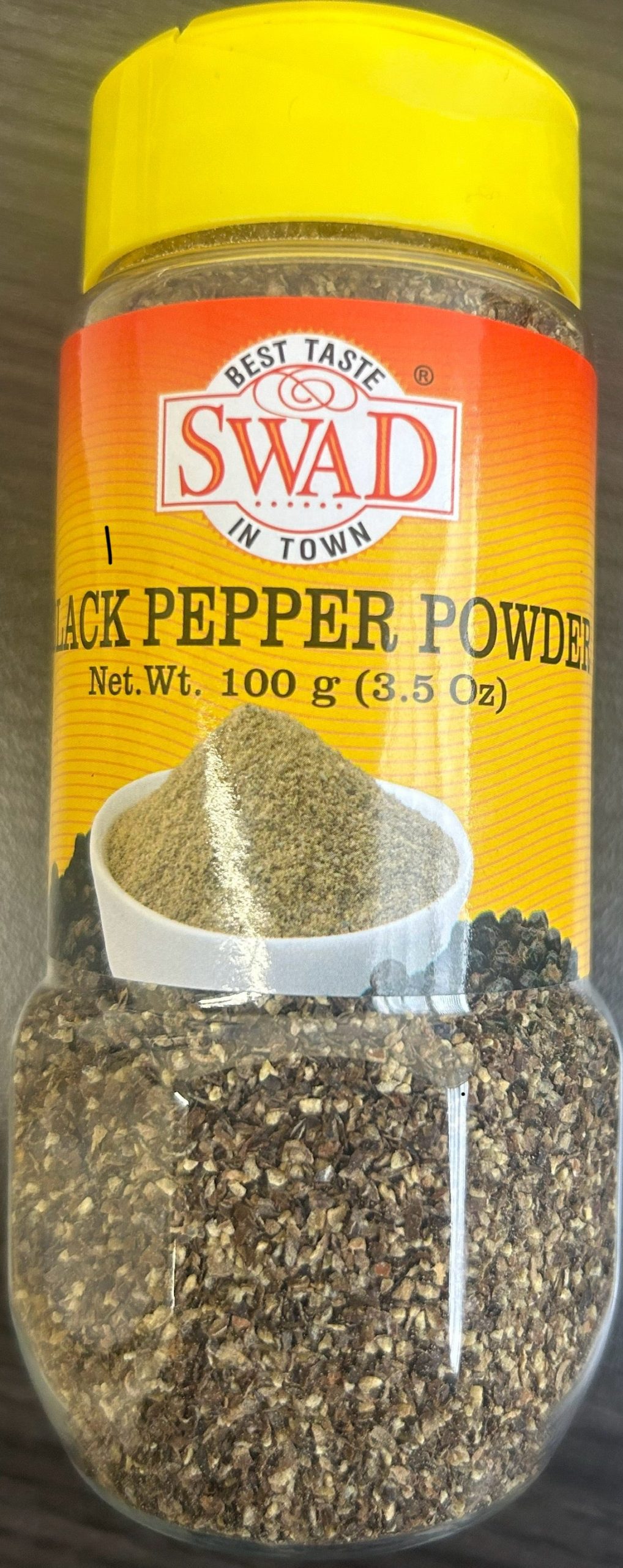 Schwarzer Pfeffer Pulver, 100g (Flasche)