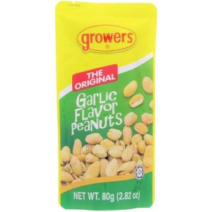 Growers – The Original Knoblauch Geschmack Erdnüsse ( regelmäßig) – 2,82 oz
