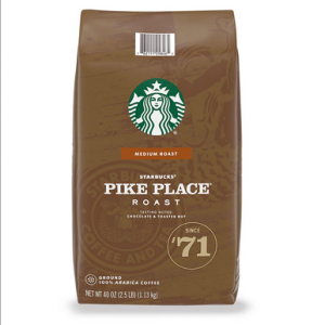 Starbucks Pike Place gemahlene Kaffeebohnen, 40 Unzen.