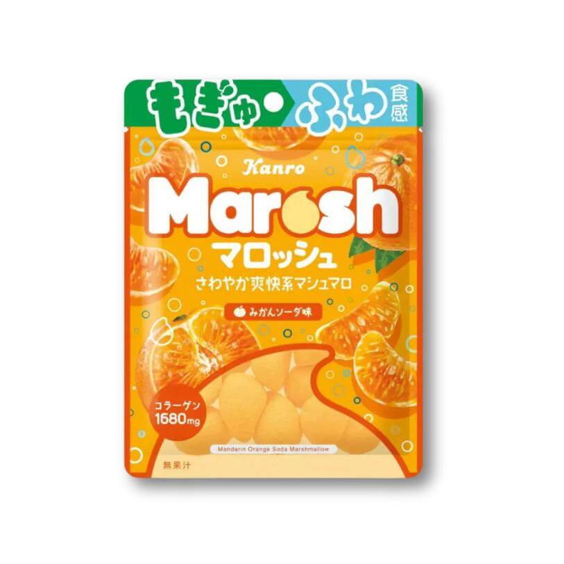 Kanro Marosh Marshmallow für Mandarin Soda