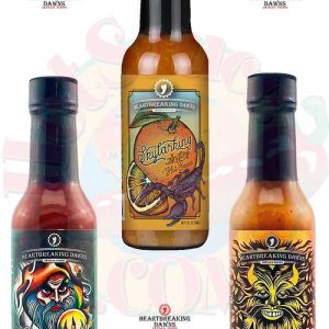 Heartbreaking Dawns Fruity Heat scharfe Sauce Geschenk-Set, 3/ . – 5oz