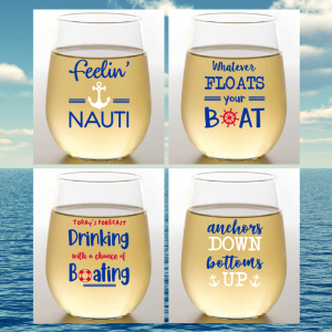 Wein-oh! – Bootsleben bruchsichere Weingläser 4er Packung