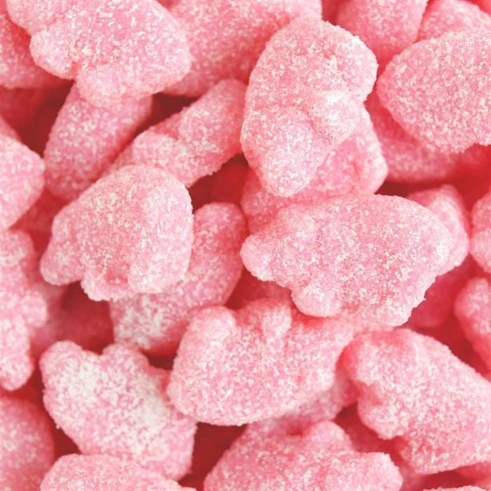 Rosa Gummi Sauer Ferkel