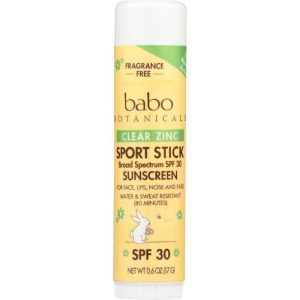 babo botanicals – klar Zink Sport Sonnenschutzstab, – SPF30