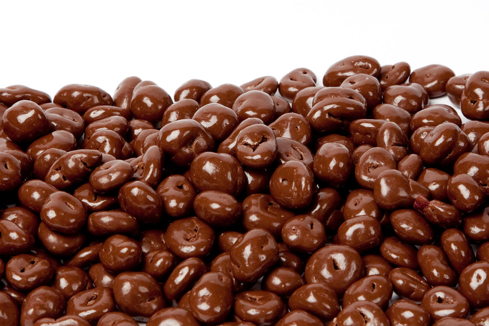Milchschokolade überzogene Cranberries
