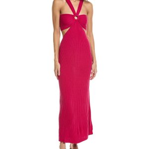 Maxikleid mit Ausschnitten von ba&sh