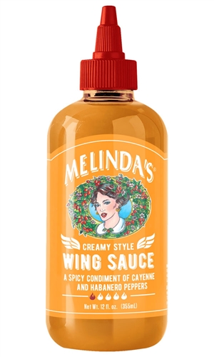 Melindas cremige Cayenne und Habanero Wing Sauce, 12oz