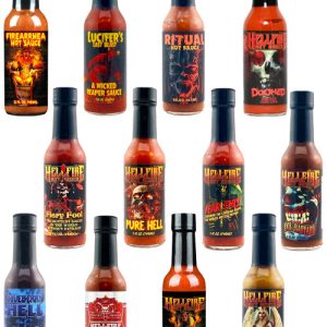 Hellfire Extreme Complete scharfe Saucen Geschenkset, 12/ – 5oz