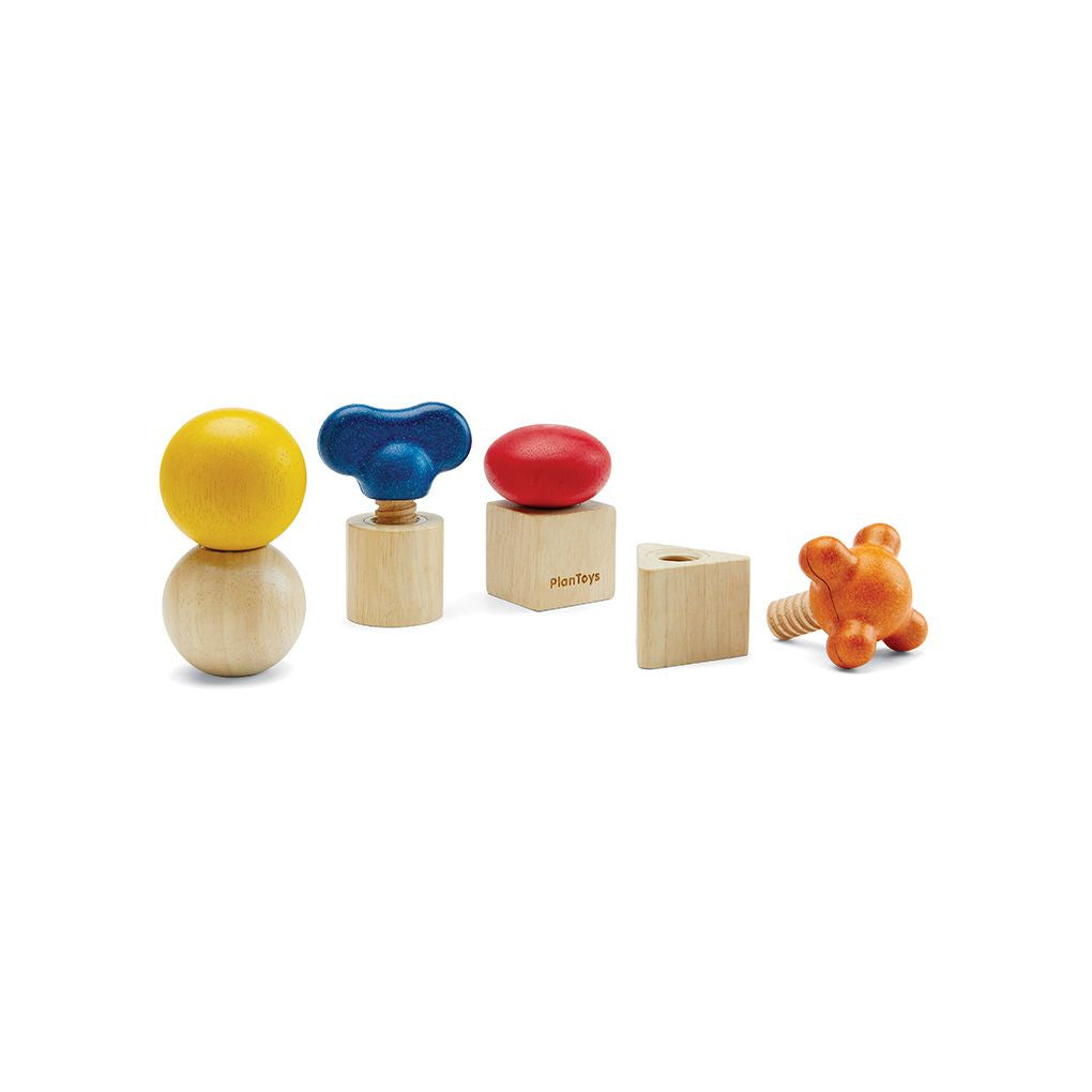 Nuts & Bolts – Schraubspiel aus Holz