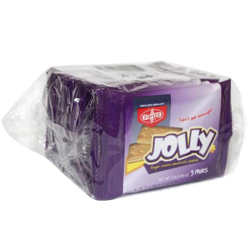 Fibisco – Jolly Finger Creme Sandwich Kekse – 10 Stück – 27 G