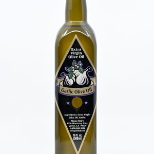 Olivenöl extra nativen Gilroy Knoblauch von der Knoblauch-Shoppe gemacht 16.9