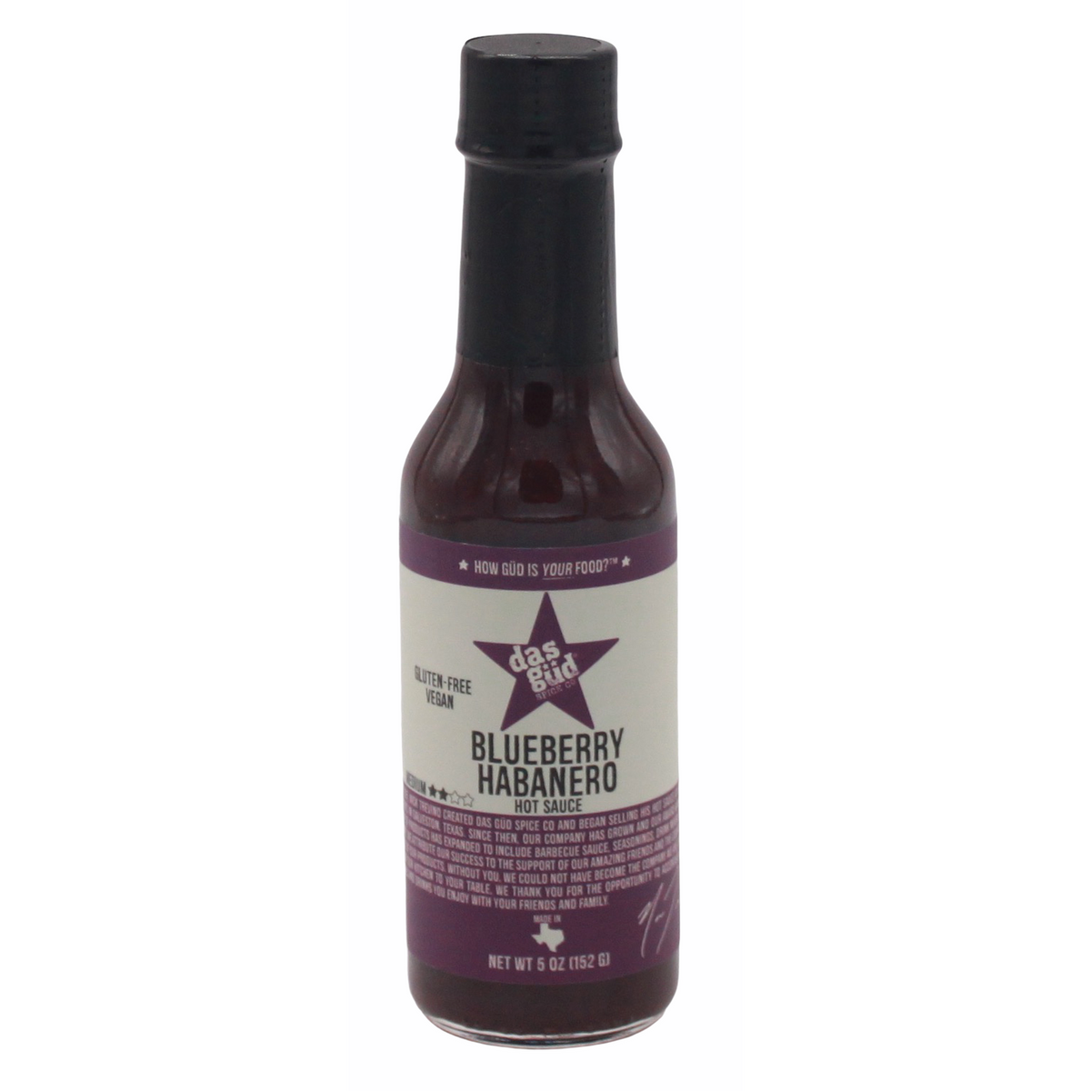 Das Gud Heidelbeere Habanero Chilisauce