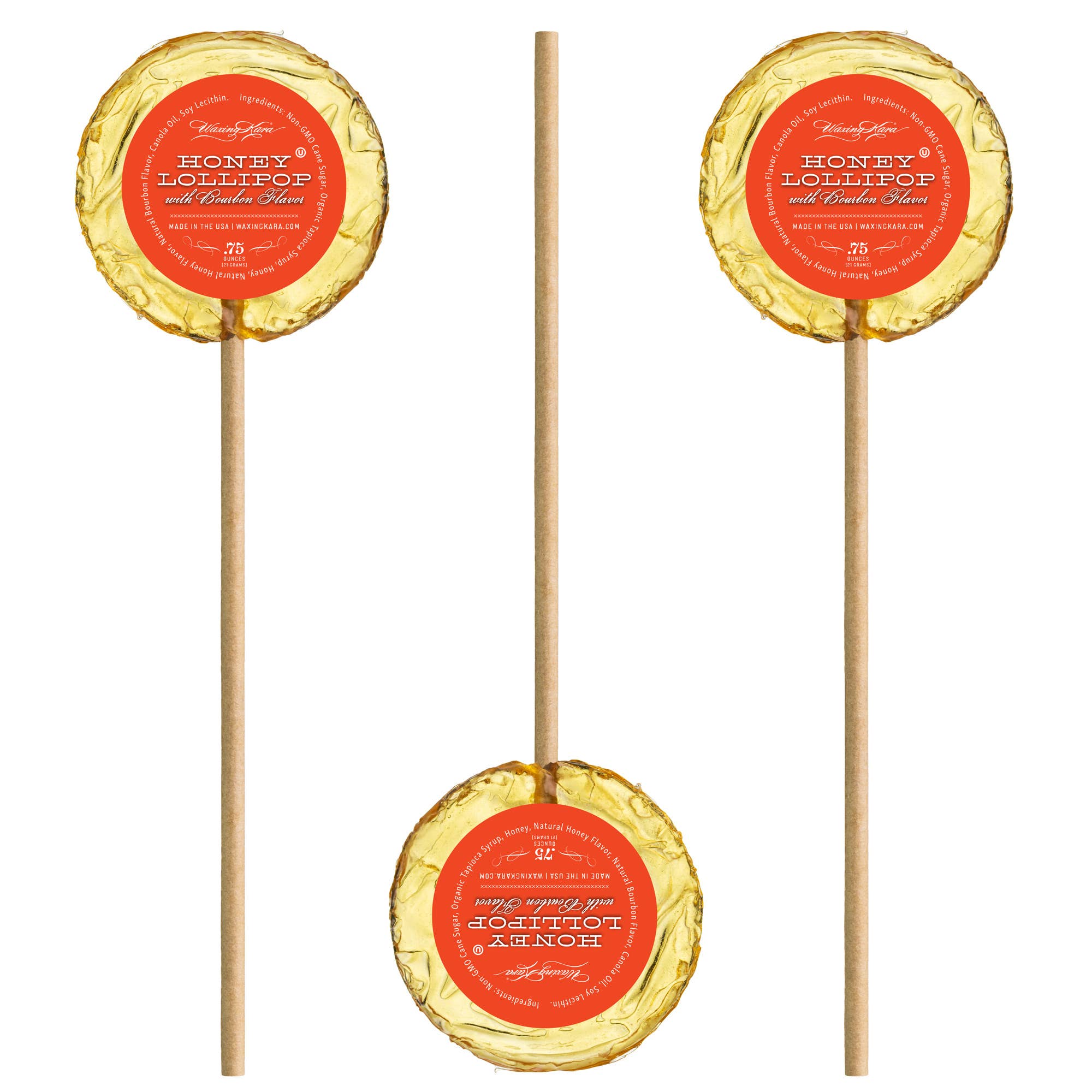 Bienen inspiriert – koschere Honig Lollipops Bourbon