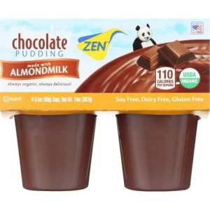 Zen Schokoladenpudding mit Mandelmilch, – 4pk