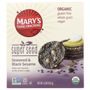 Mary’s Gone Cracker – Supersaat-Seetang & schwarze Sesam-Cracker, 5.5