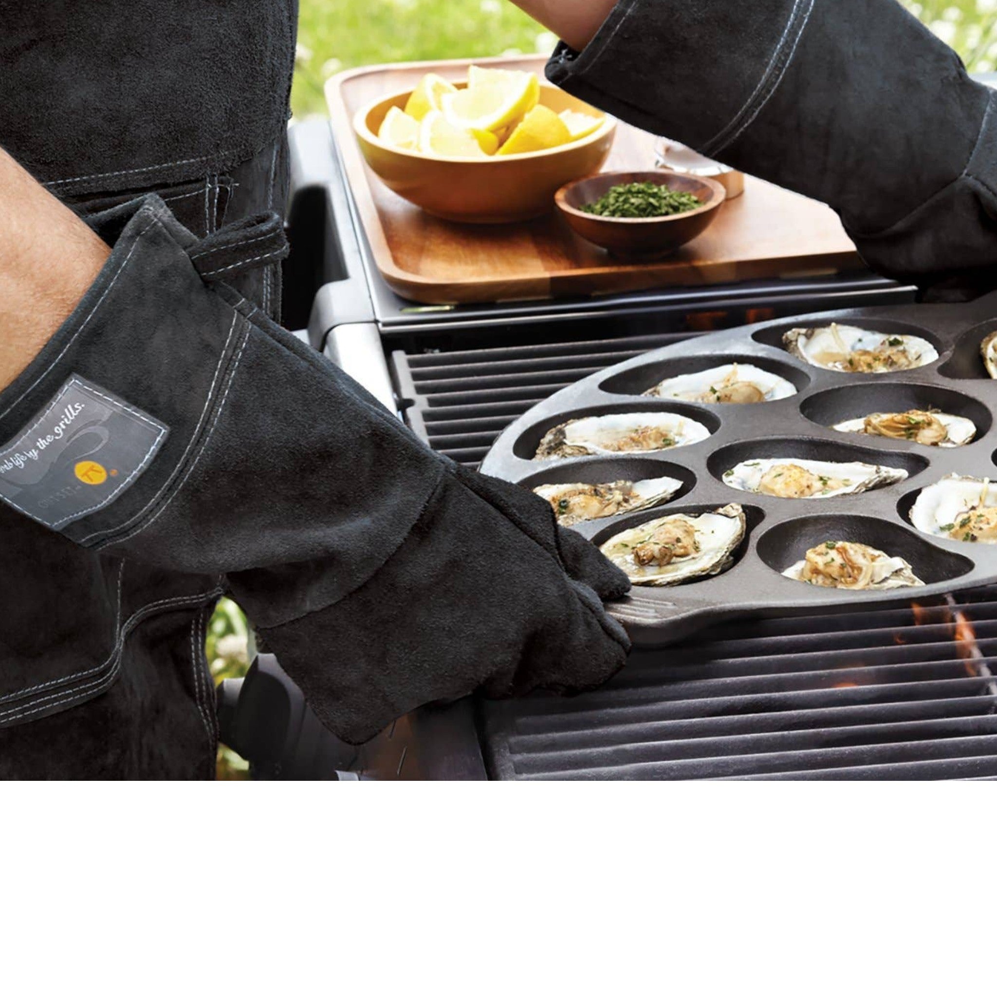 Fox Run Marken – Outset Grill Handschuhe Schwarz Leder 15′′