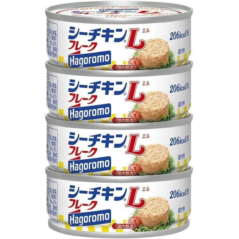 Hagoromo Sea Hähnchen L Dosen Thunfischflocken 70g (Packung mit 4 Dosen)