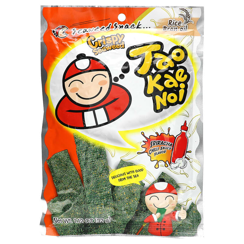Tao Kae Noi, Knuspriger Seetang Snack, Sriracha Chilisauce