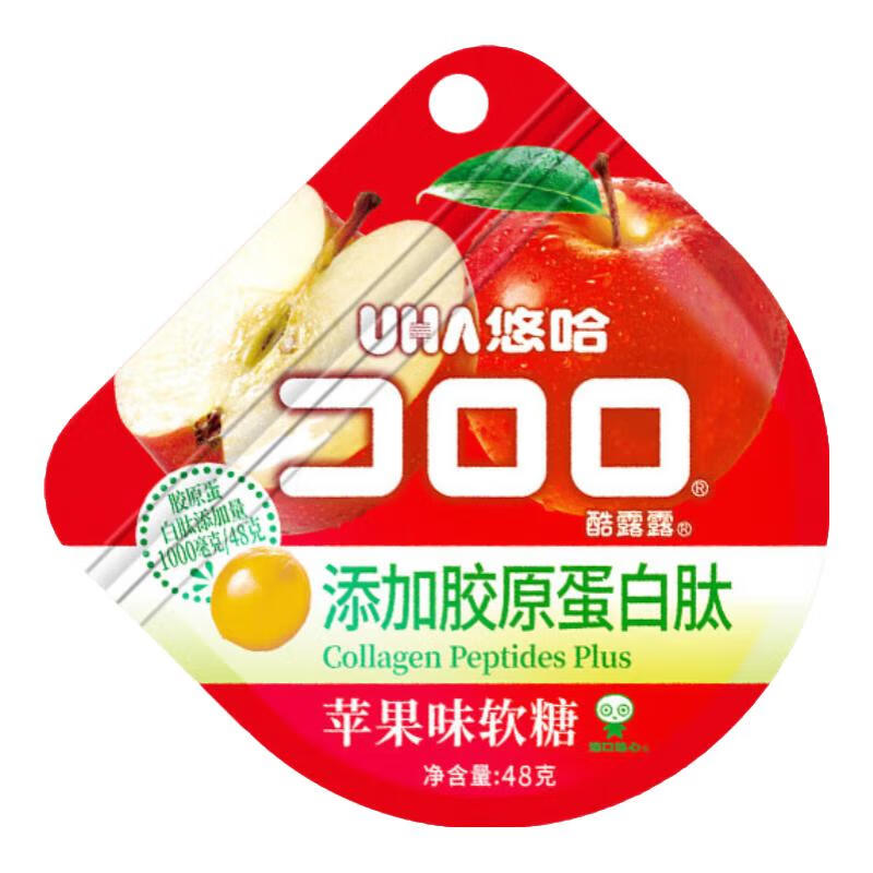 UHA Kororo Apfelgeschmack Gummy Süßigkeiten 48g