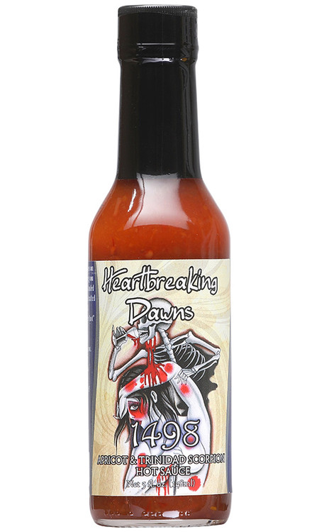 Herzzerreißende Dämmerungen 1498 Aprikosen & Skorpion Chilisauce, 5oz