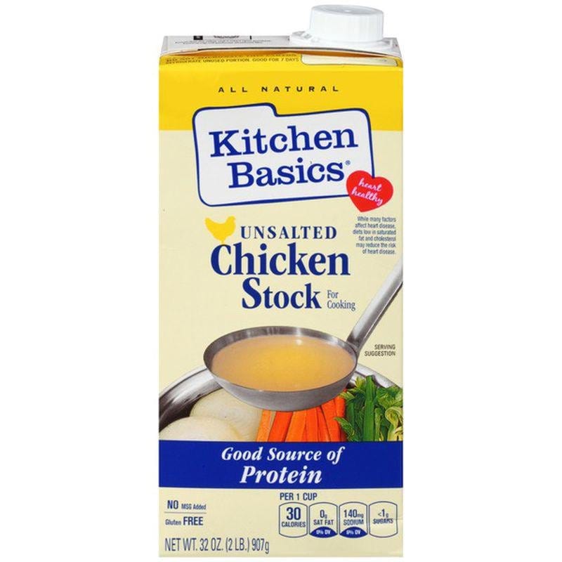 Küche Basics Ungesalzene Hühnerbrühe