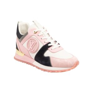 Weiße und rosa Run Away Sneaker