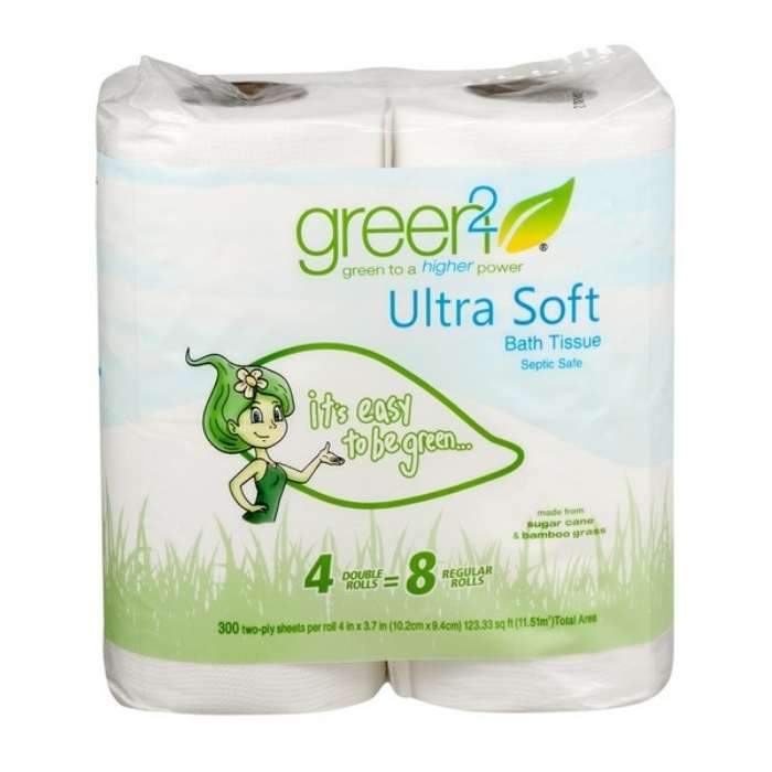 Green2 Ultra weiches baumfreies Badegewebe, 4pk