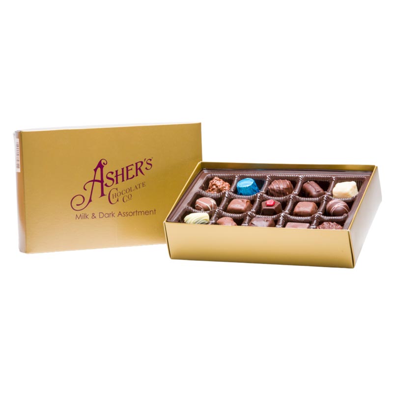 Asher's Gold Schokolade Geschenkbox 16oz