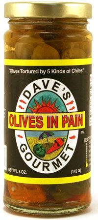 Dave's Gourmet Oliven in Schmerzen