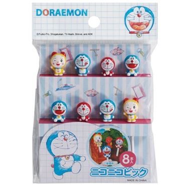 Torune Doraemon Lächelnde Bento Picks 8 Stück