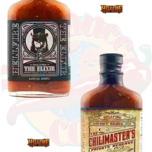 Höllenfeuer-Chilimaster und das Elixier-Geschenkset, 2/6.8oz.