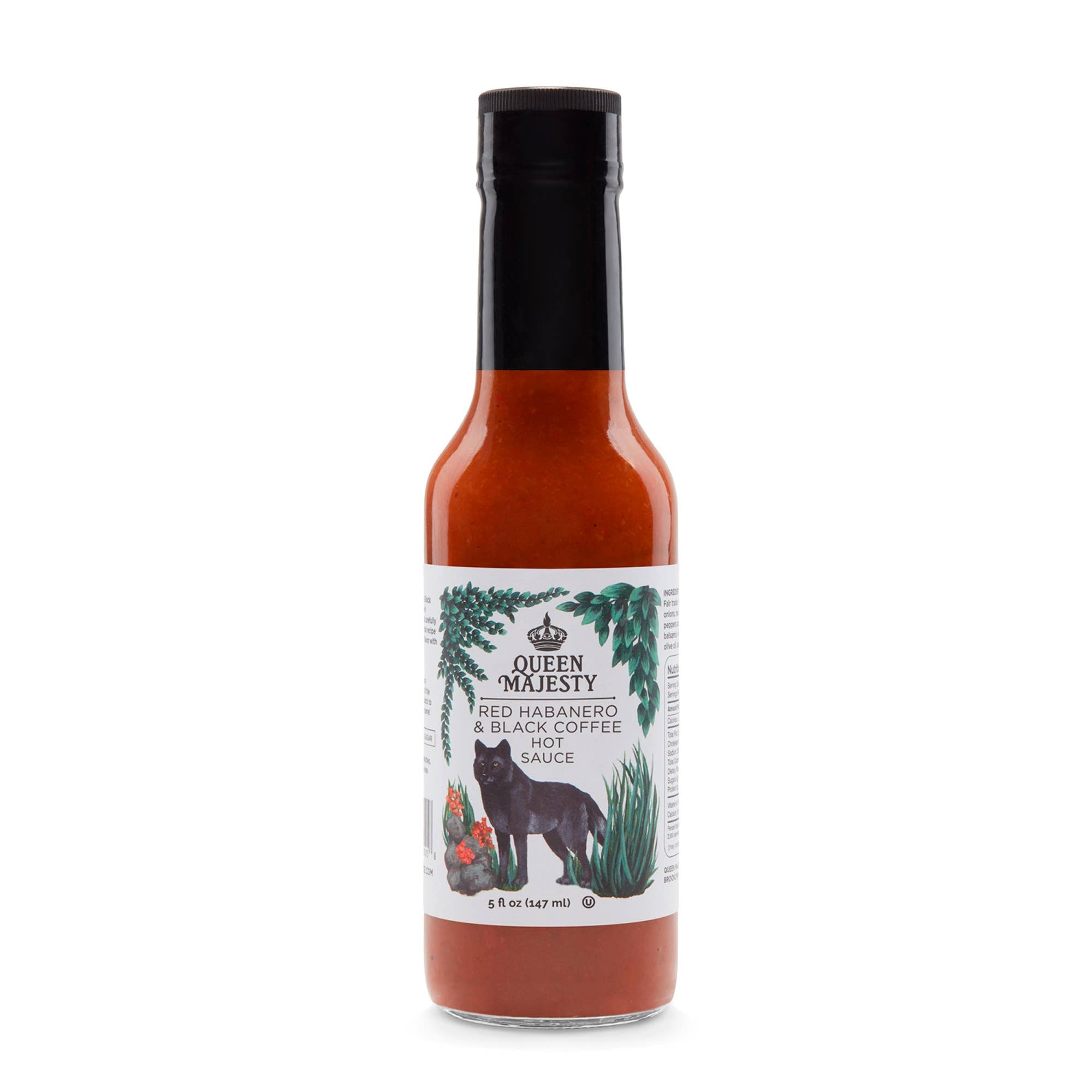 Queen Majesty Chilisauce – 5 Unzen Rote Habanero & Schwarze Kaffee Chilisauce