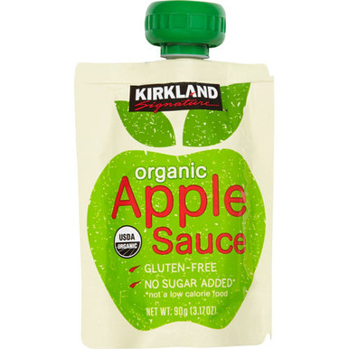 Kirkland Bio Apfelsauce, 3,17 Unzen (24 Beutel)