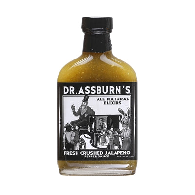 Chilisauce Dr Assburns frische zerkleinerte Jalapeno Flasche Hitze 7