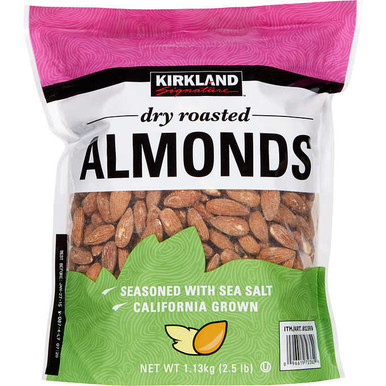 Kirkland Trockene geröstete Mandeln, 2,5 lbs