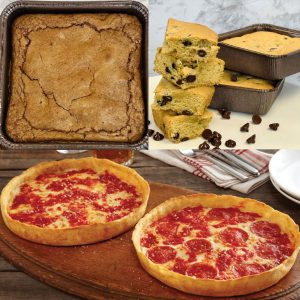 süß ali-s glutenfreie Schokolade Chip Keks & Brownie & 2 Lou-s Gluten kostenlose Pizzas