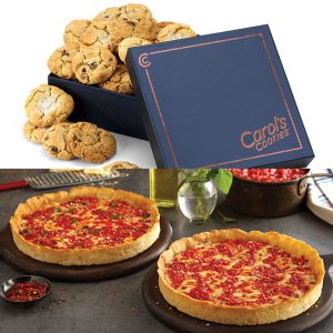Carol’s Kekse 30 Mini-Kekse Geschenkbox & 2 Lou-Pizzen