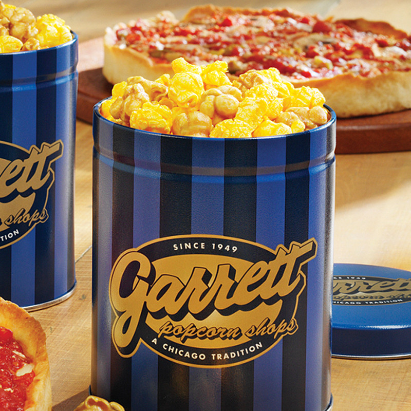 Garrett Popcorn Petite Dose & 1 Lou's Pizza
