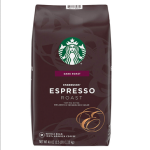 Starbucks Espresso Roast ganze Kaffeebohnen, 40 Unzen.
