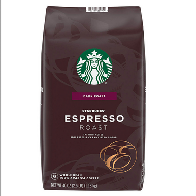 Starbucks Espresso geröstete ganze Kaffeebohnen, 40 oz