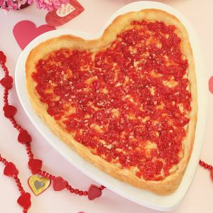 Herzförmige Wurst Pizza Add-on