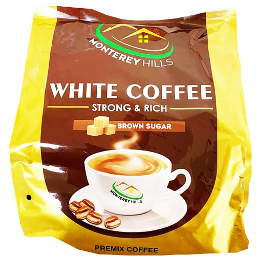 Monterey Hills – Weißer Kaffee – Stark und Reich – Brauner Zucker – 15 Beutel – 35 G