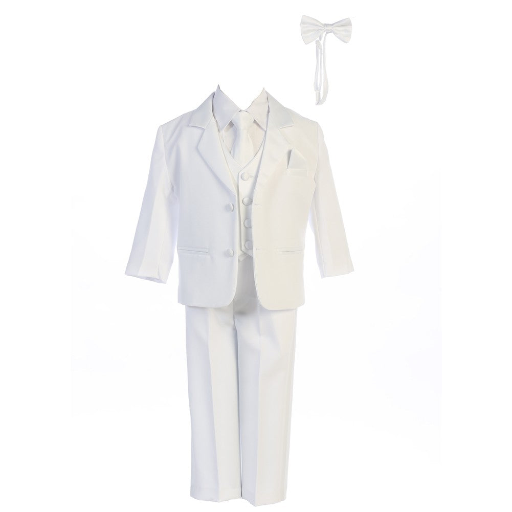 Baby Jungen Weiße Dinner Jacke Weste Fliege Reißverschluss Hemd Hose Tuxedo 3-24M