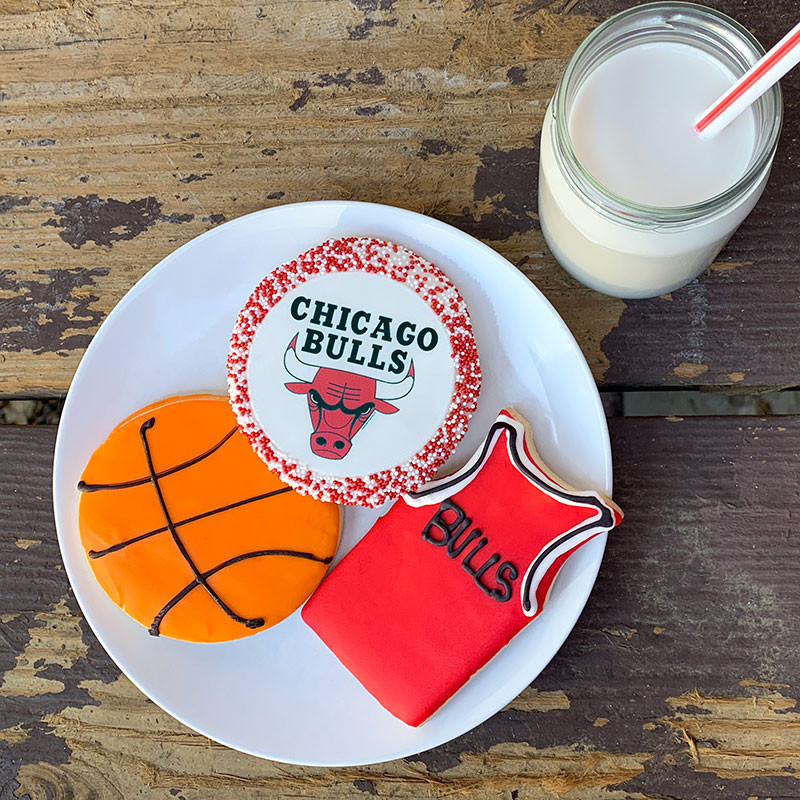 Deerfields Bäckerei Chicago Bulls Keks Trio Add-on
