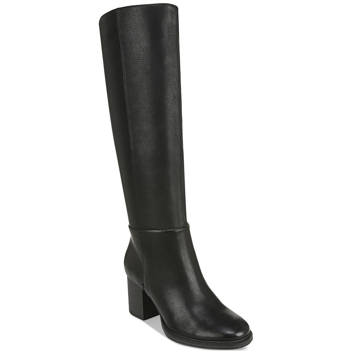 Schwarze Leder Pumps von Riona Imitat – Stiefel