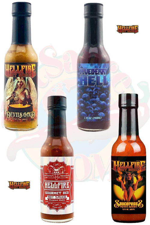 Hellfire Milder Chilisaucen Geschenkset, 4/5oz