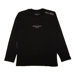 Hideaway Porto Cervo Langarm-T-Shirt – Schwarz